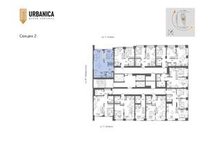 2-к квартира, вторичка, 56м2, 19/32 этаж