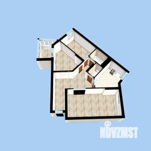 3-к квартира, вторичка, 81м2, 3/16 этаж