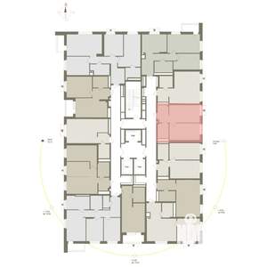 1-к квартира, вторичка, 39м2, 21/25 этаж