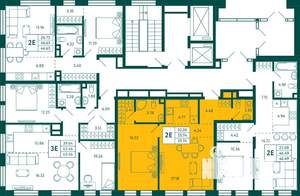 1-к квартира, вторичка, 56м2, 2/10 этаж