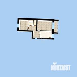 2-к квартира, вторичка, 53м2, 2/6 этаж