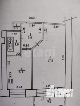 1-к квартира, вторичка, 31м2, 4/9 этаж