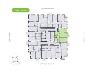 2-к квартира, вторичка, 65м2, 3/18 этаж