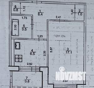 1-к квартира, вторичка, 39м2, 3/9 этаж