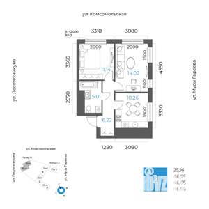 2-к квартира, вторичка, 47м2, 24/32 этаж