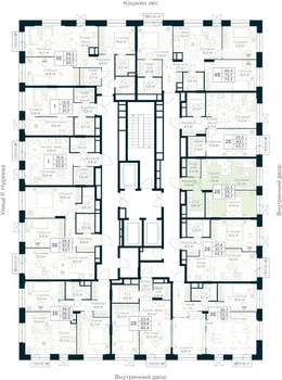1-к квартира, строящийся дом, 40м2, 11/30 этаж