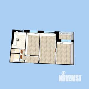 3-к квартира, вторичка, 56м2, 6/9 этаж