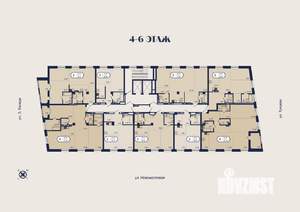2-к квартира, строящийся дом, 39м2, 6/9 этаж