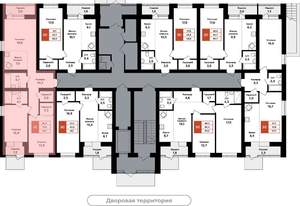 3-к квартира, вторичка, 76м2, 1/8 этаж