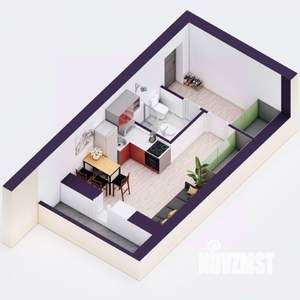Студия квартира, вторичка, 25м2, 5/20 этаж