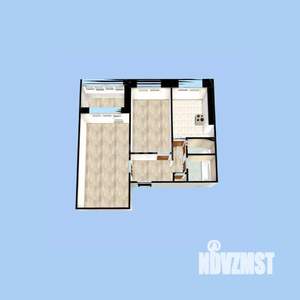 2-к квартира, вторичка, 45м2, 7/9 этаж