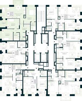 3-к квартира, строящийся дом, 88м2, 17/30 этаж