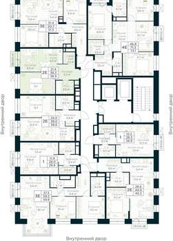 1-к квартира, вторичка, 39м2, 13/15 этаж