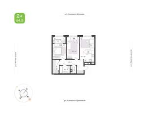 3-к квартира, вторичка, 65м2, 14/24 этаж