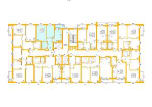 2-к квартира, строящийся дом, 45м2, 7/27 этаж