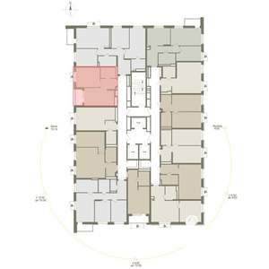 1-к квартира, вторичка, 41м2, 8/25 этаж