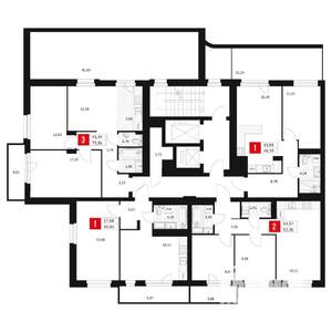 2-к квартира, вторичка, 52м2, 2/15 этаж