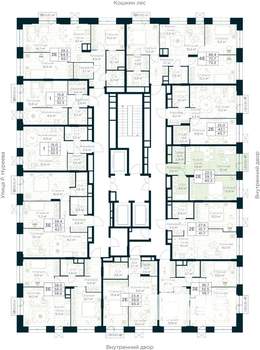 1-к квартира, вторичка, 40м2, 6/30 этаж