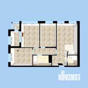 3-к квартира, вторичка, 92м2, 4/12 этаж