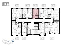 1-к квартира, вторичка, 23м2, 8/25 этаж